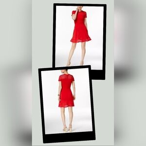 MICHAEL Michael Kors Vibrant Red A Line Dress Size Small